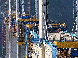 High-Speed Railway Bridge Construction - China