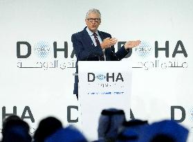Bill Gates At Doha Forum - Qatar
