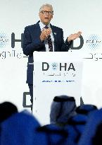 Bill Gates At Doha Forum - Qatar