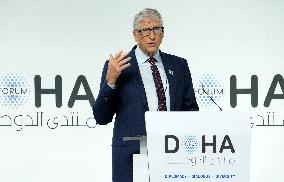 Bill Gates At Doha Forum - Qatar