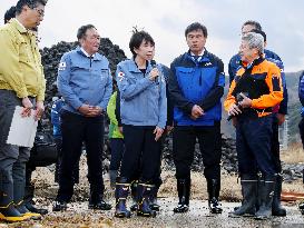 Japan PM visits disaster-hit areas in Ishikawa Pref.