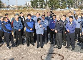 Japan PM visits disaster-hit areas in Ishikawa Pref.