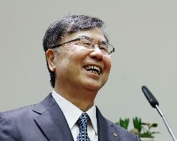 Nobel laureate Sakaguchi in Stockholm