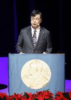 Nobel laureate Sakaguchi in Stockholm