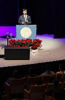 Nobel laureate Sakaguchi in Stockholm