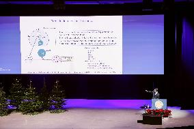 Nobel laureate Sakaguchi in Stockholm