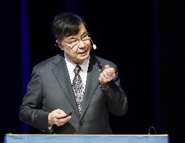 Nobel laureate Sakaguchi in Stockholm