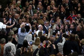 Pope Leo XIV At Vatican Concert For Needy