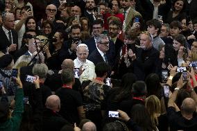 Pope Leo XIV At Vatican Concert For Needy