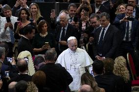 Pope Leo XIV At Vatican Concert For Needy