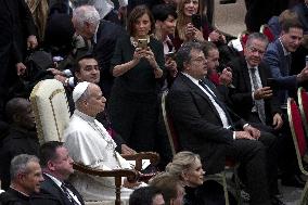 Pope Leo XIV At Vatican Concert For Needy