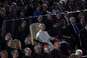 Pope Leo XIV At Vatican Concert For Needy