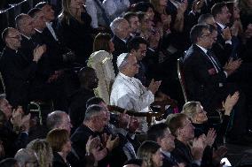 Pope Leo XIV At Vatican Concert For Needy