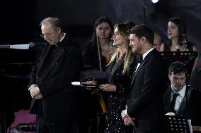 Pope Leo XIV At Vatican Concert For Needy