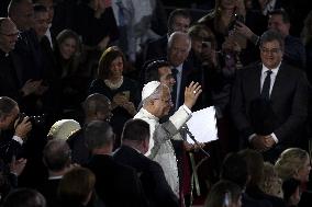 Pope Leo XIV At Vatican Concert For Needy