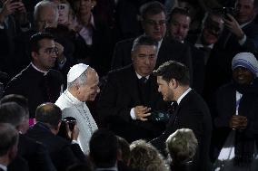 Pope Leo XIV At Vatican Concert For Needy