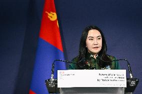 Return of prehistoric cultural property to the Mongolian authorities in Paris FA