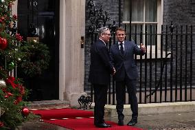 Macron Arrives at Downing Street - London