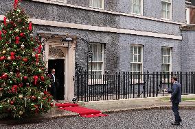 Macron Arrives at Downing Street - London
