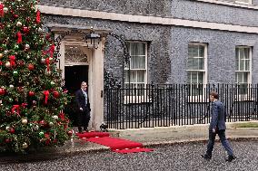 Macron Arrives at Downing Street - London