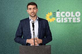 Marine Tondelier Press Conference about the Presidential Election - Paris