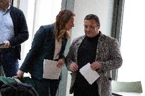 Marine Tondelier Press Conference about the Presidential Election - Paris