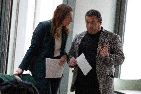 Marine Tondelier Press Conference about the Presidential Election - Paris