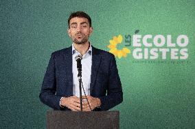 Marine Tondelier Press Conference about the Presidential Election - Paris