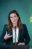 Marine Tondelier Press Conference about the Presidential Election - Paris