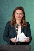 Marine Tondelier Press Conference about the Presidential Election - Paris