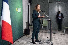 Marine Tondelier Press Conference about the Presidential Election - Paris