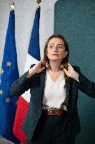 Marine Tondelier Press Conference about the Presidential Election - Paris