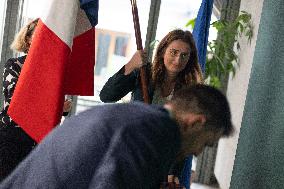 Marine Tondelier Press Conference about the Presidential Election - Paris