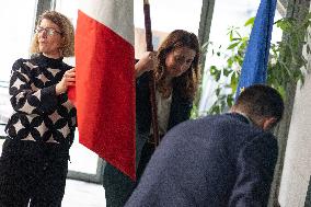 Marine Tondelier Press Conference about the Presidential Election - Paris