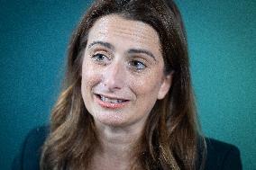 Marine Tondelier Press Conference about the Presidential Election - Paris