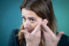 Marine Tondelier Press Conference about the Presidential Election - Paris