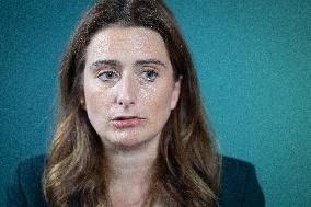 Marine Tondelier Press Conference about the Presidential Election - Paris