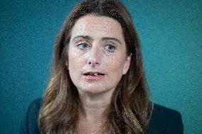 Marine Tondelier Press Conference about the Presidential Election - Paris