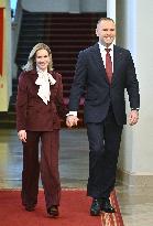 Bethlehem Light of Peace at The Presidential Palace - Warsaw