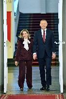 Bethlehem Light of Peace at The Presidential Palace - Warsaw