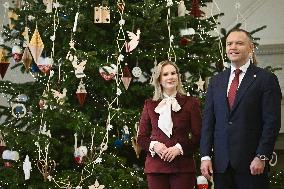 Bethlehem Light of Peace at The Presidential Palace - Warsaw