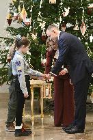 Bethlehem Light of Peace at The Presidential Palace - Warsaw