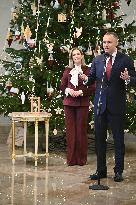 Bethlehem Light of Peace at The Presidential Palace - Warsaw