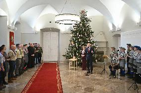 Bethlehem Light of Peace at The Presidential Palace - Warsaw
