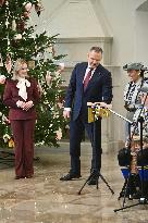 Bethlehem Light of Peace at The Presidential Palace - Warsaw