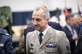 French Defence Minister and Croatia's Defence Minister visit the military defence system supplier KNDS - Versailles AJ