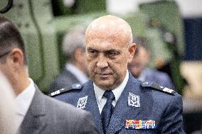 French Defence Minister and Croatia's Defence Minister visit the military defence system supplier KNDS - Versailles AJ