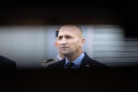 French Defence Minister and Croatia's Defence Minister visit the military defence system supplier KNDS - Versailles AJ