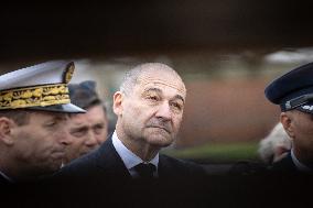 French Defence Minister and Croatia's Defence Minister visit the military defence system supplier KNDS - Versailles AJ