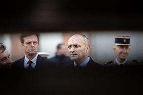 French Defence Minister and Croatia's Defence Minister visit the military defence system supplier KNDS - Versailles AJ